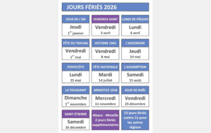 ❌ Fermeture du gymnase – Jours fériés (fin de saison)